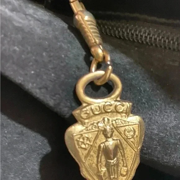 Gucci vintage black leather satchel handbag - Picture 9 of 15